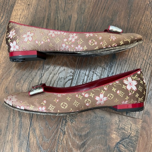 Louis Vuitton Cherry Blossom Ballet Flats Size 37 EU - Picture 7 of 13